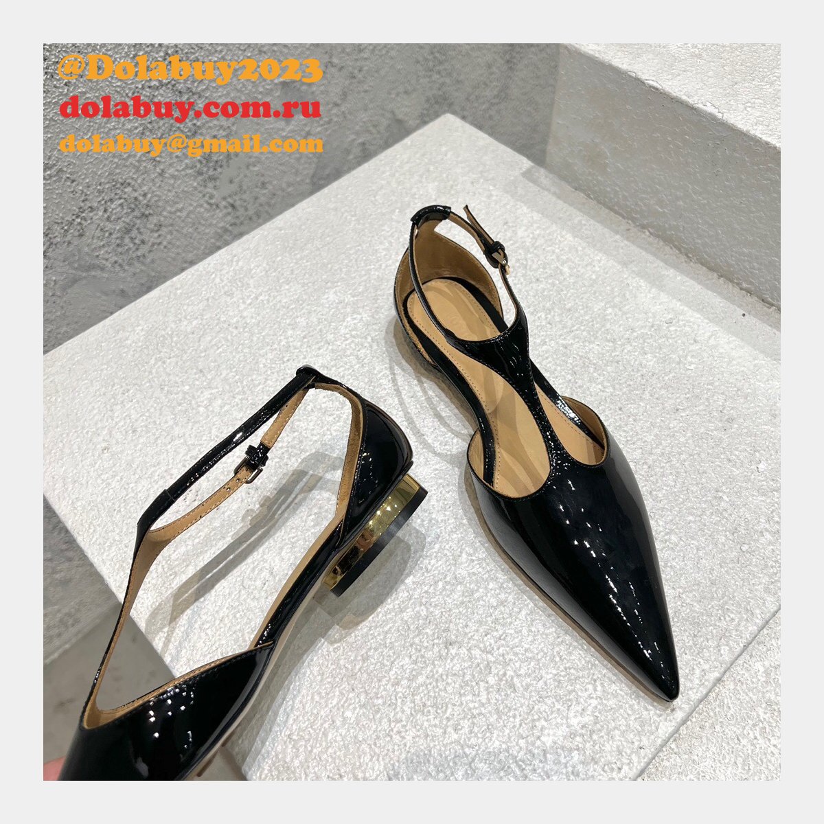 Bottega Veneta Replica Flat Pointed Toe Sandals Shoes