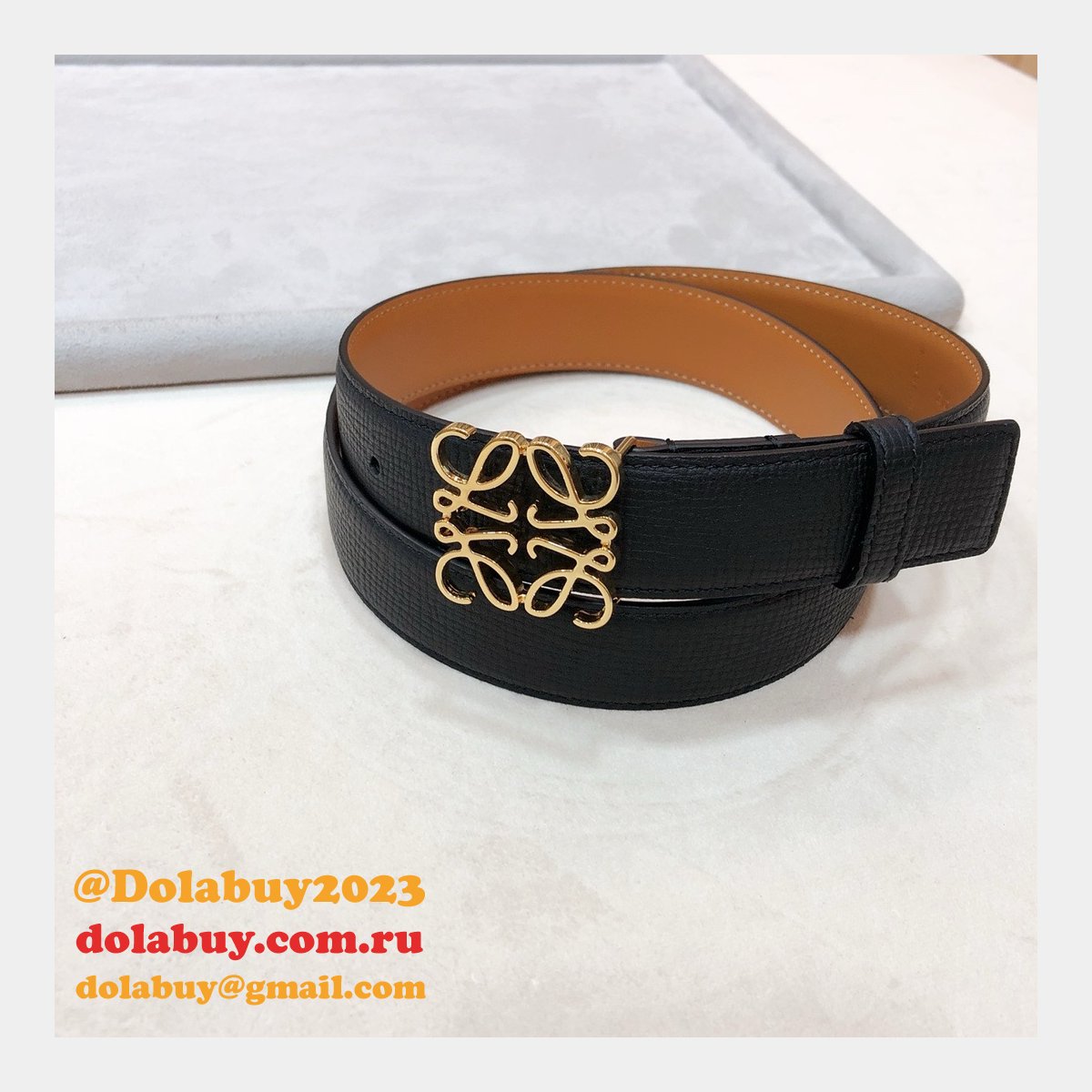 Designer Loewe Regular Knockoff 3.2CM Width Fashion Belts