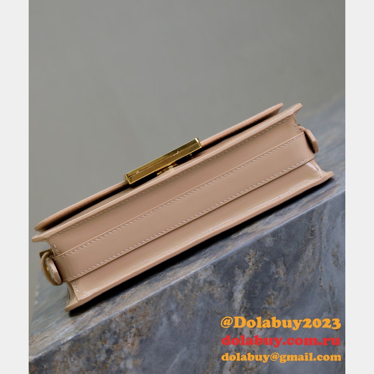 7 Star Miss Dior Graffiti patent leather shoulder bag