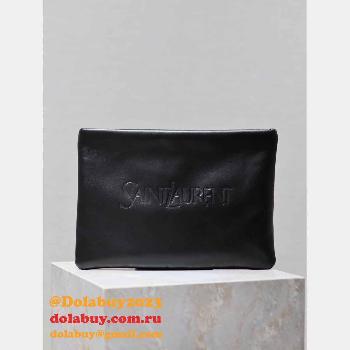 Knockoff YSL lambskin Y Fashion clutch 765025