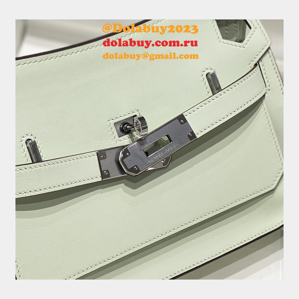 Luxury hermes jypsiere mini calf leather bag