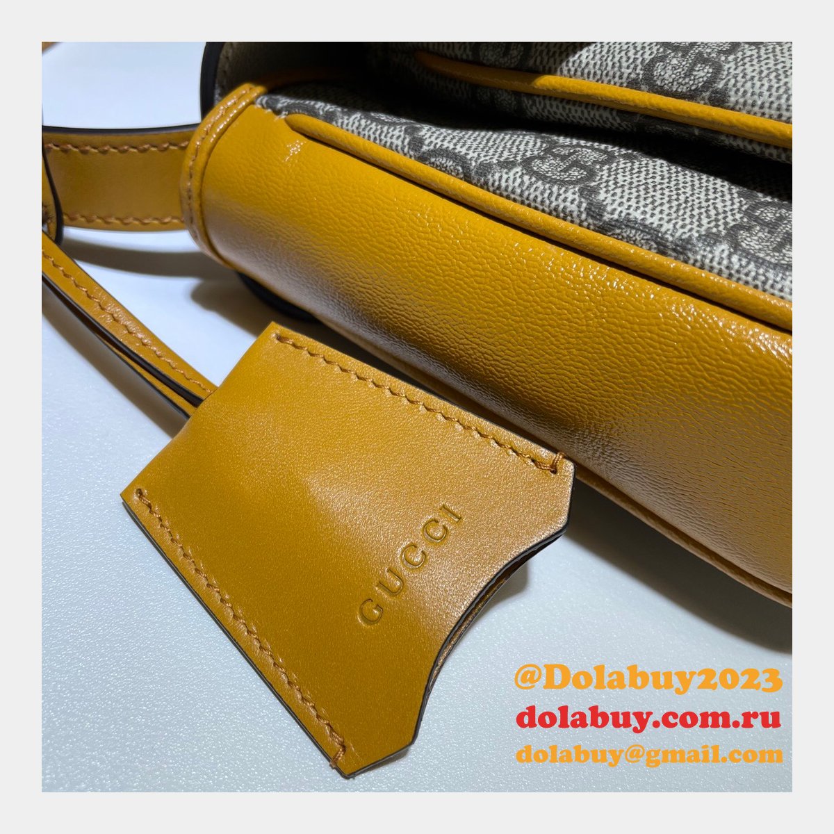 high quality G*u*i replica 658487 padlock mini bag in gg supreme canvas