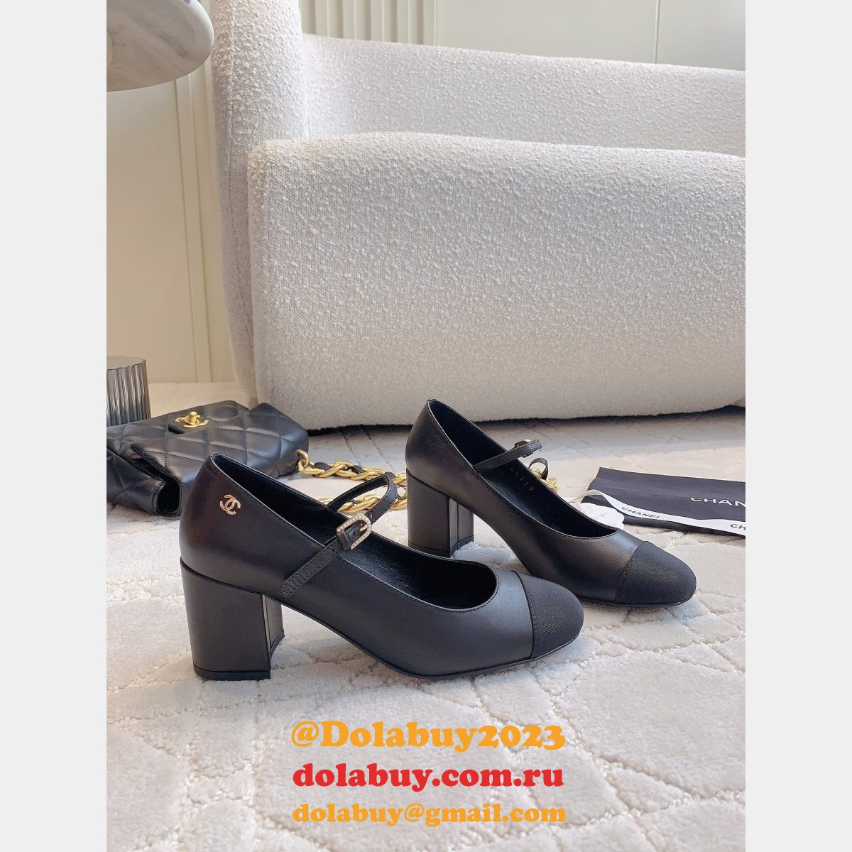 Luxury Chane L Designer 23s Mary Jane Shoes