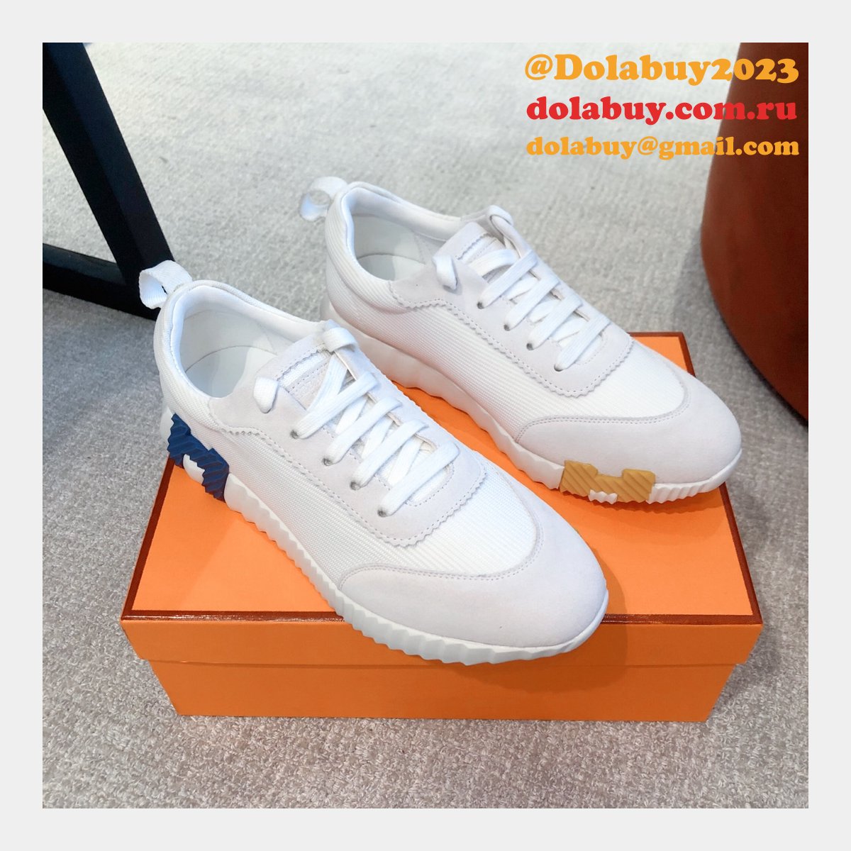 Fashion Designer Hermes WOMEN/MEN BOUNCING SNEAKER