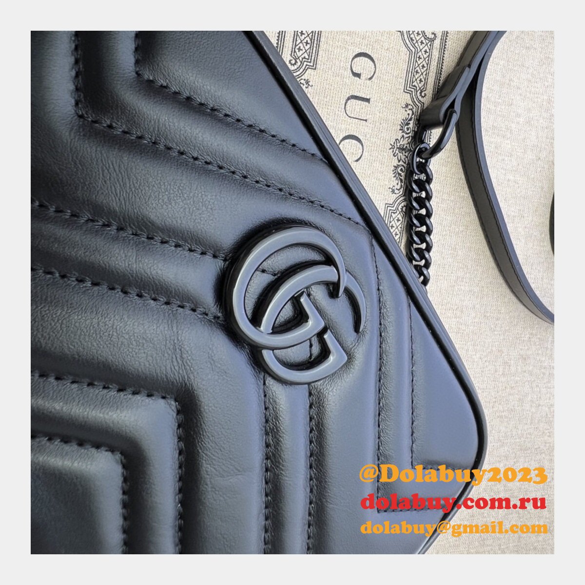 designer G*u*i luxury camera 634936 gg marmont mini shoulder black bag