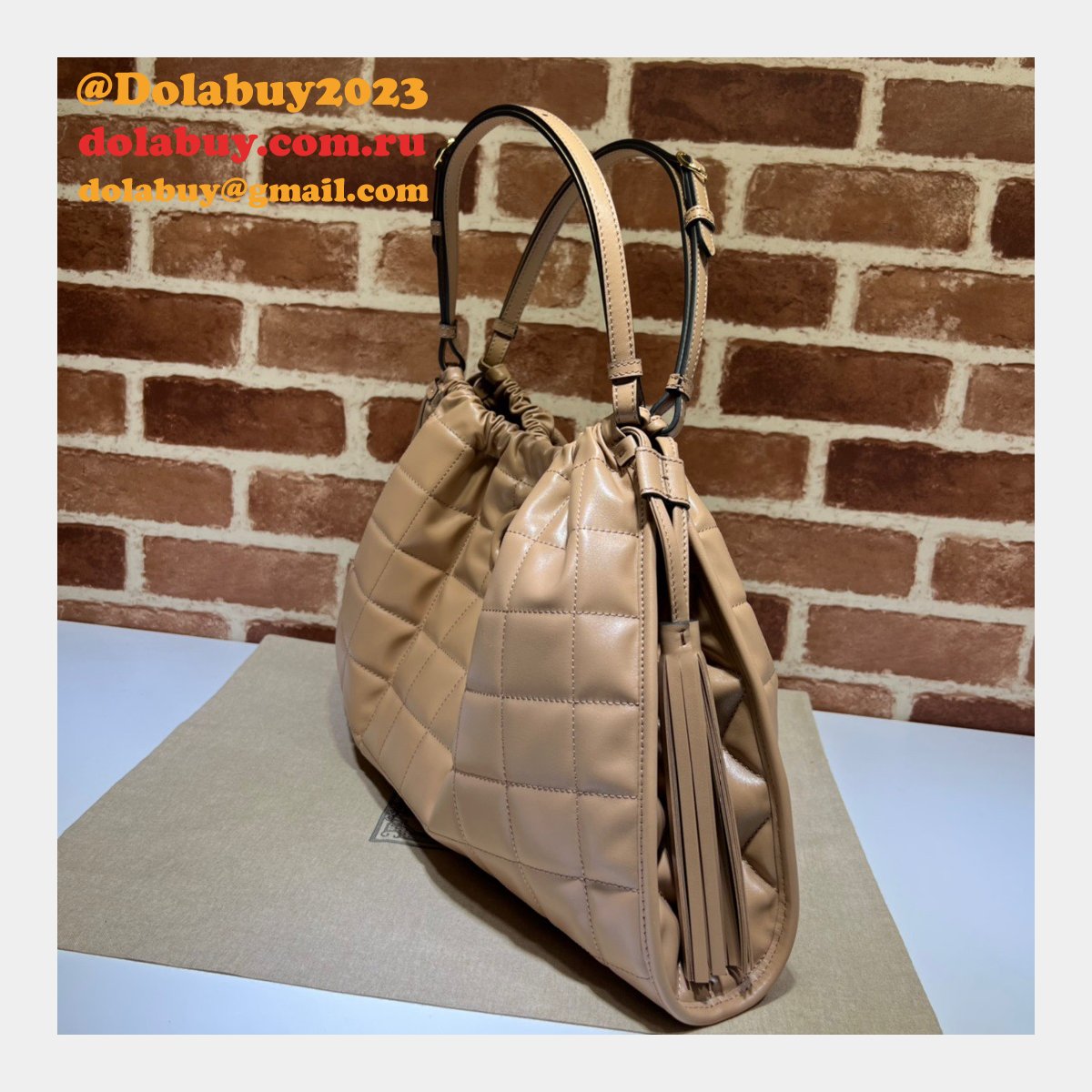 G*u*i luxury deco top quality 746210 tote fake bag