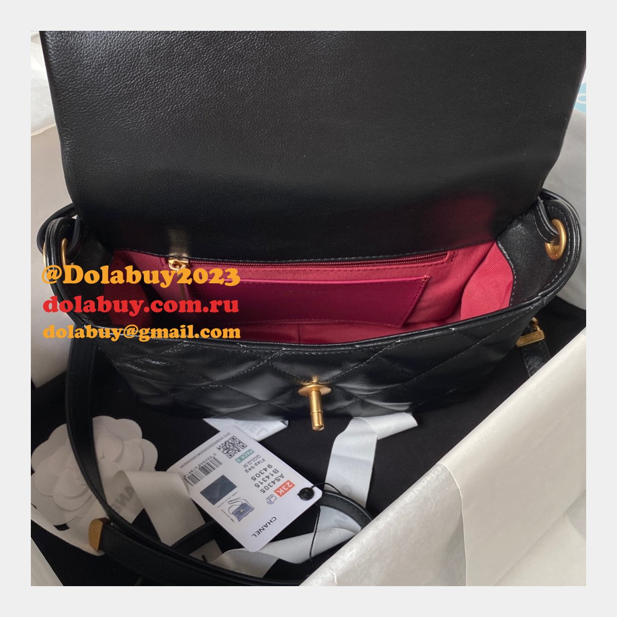 Cheap Copy AS4322 Shoulder 1:1 Mirror Fashion Black Bag