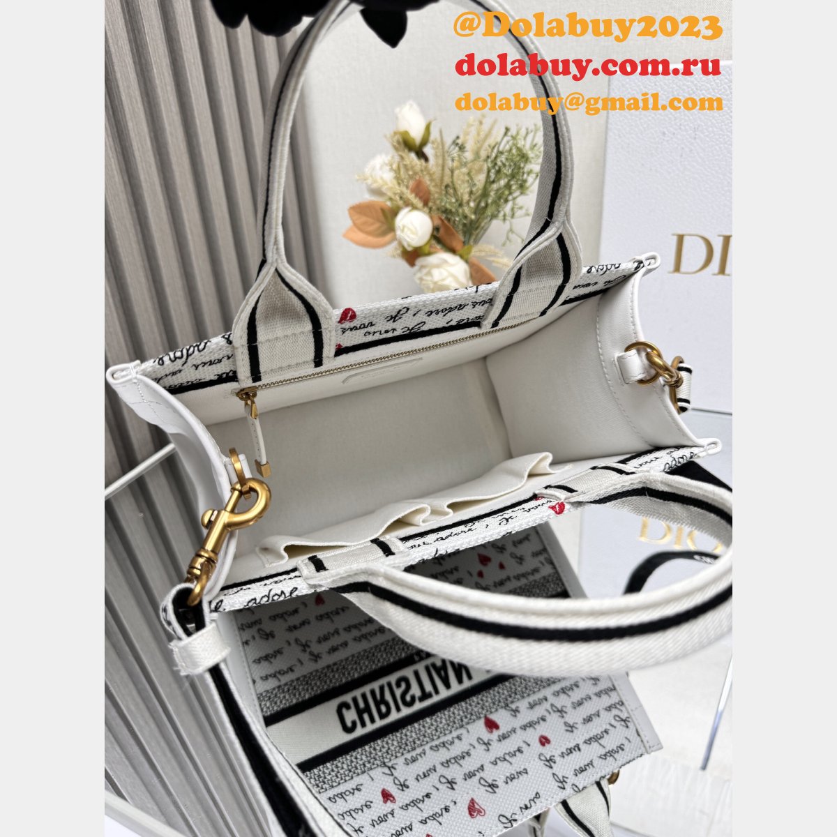 Top Quality DIOR love book Tote handbag