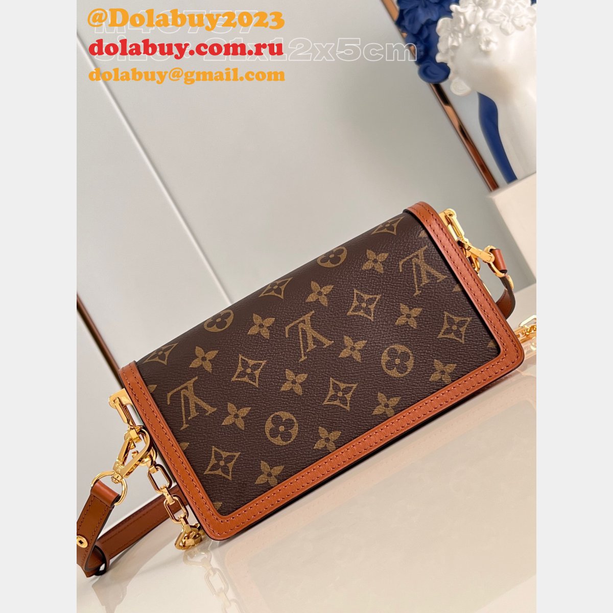 Best Replica LOUIS VUITTON M46757 DAUPHINE BAG East West