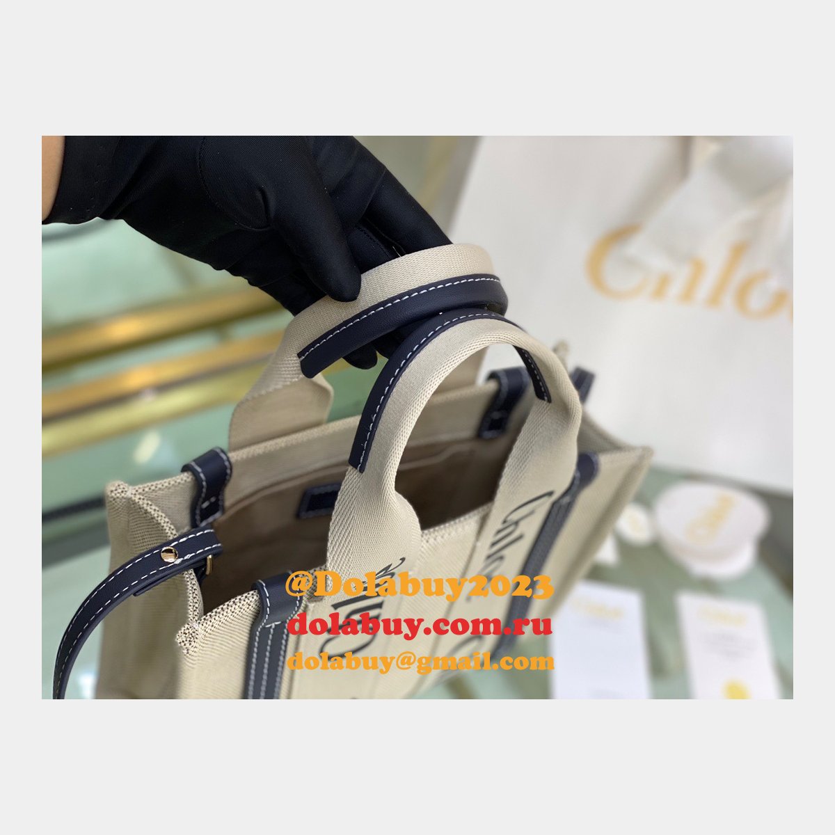 Best Quality Replica Chloe 1:1 Tote Woody dolabuy Bag  26CM