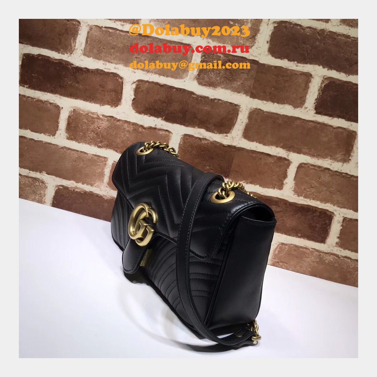 G*u*i gg marmont replica 443497 ladies shoulder bag