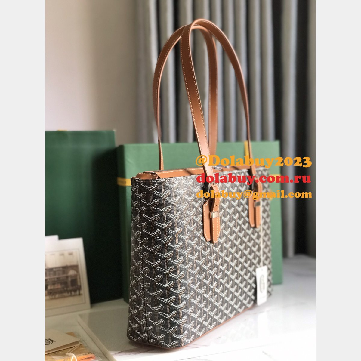 Top Quality 1:1 Mirror Goyardine Marquises Tote 020175