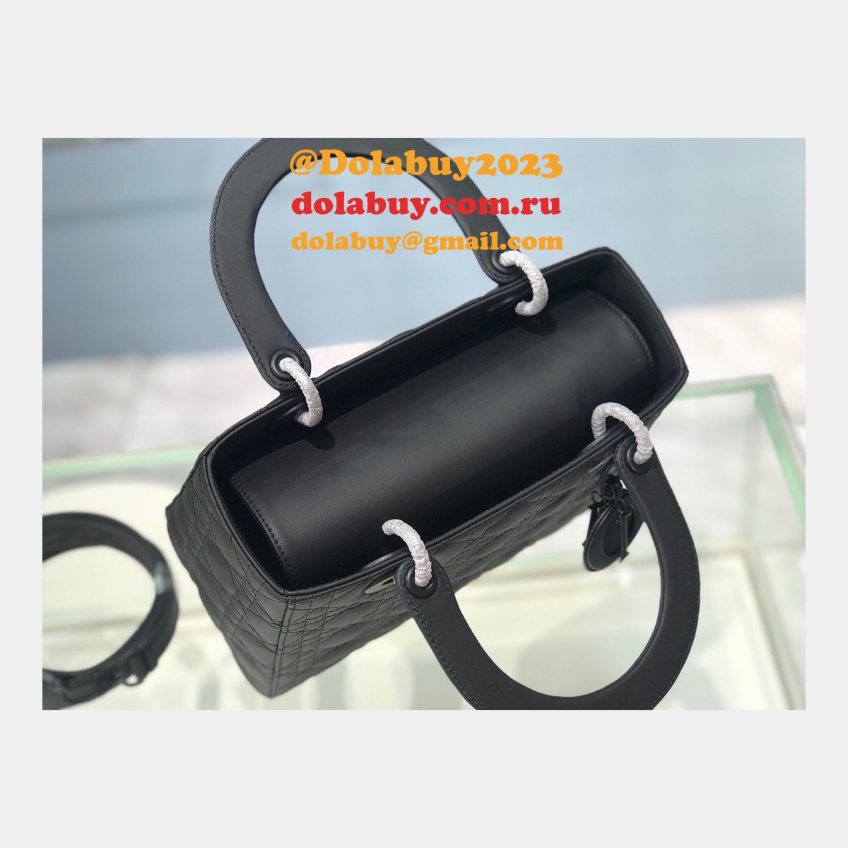 Replica Christian Dior Knockoff Lady Dior 24cm Purses