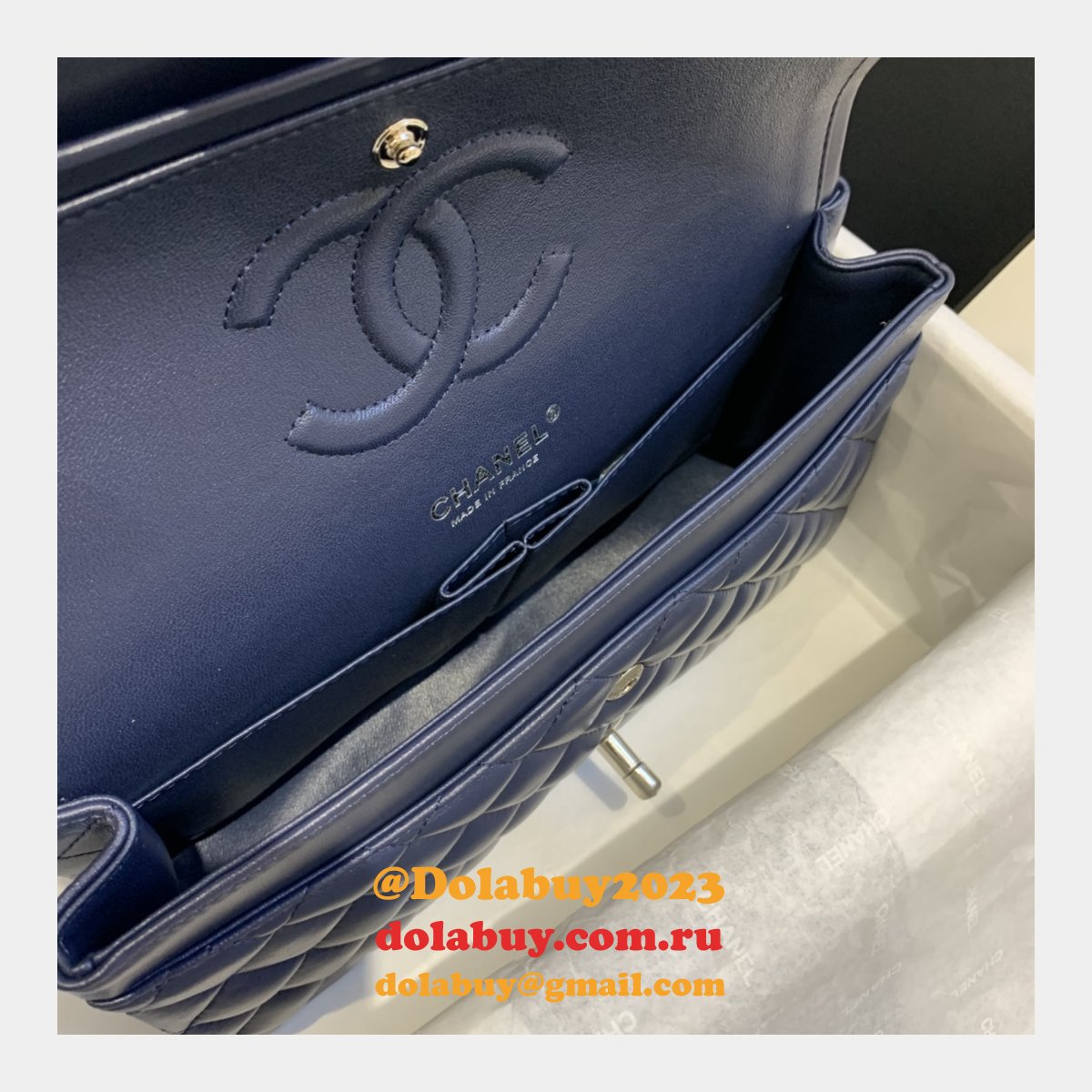 Top Quality CC Lambskin CF1112 25CM Handbags Online