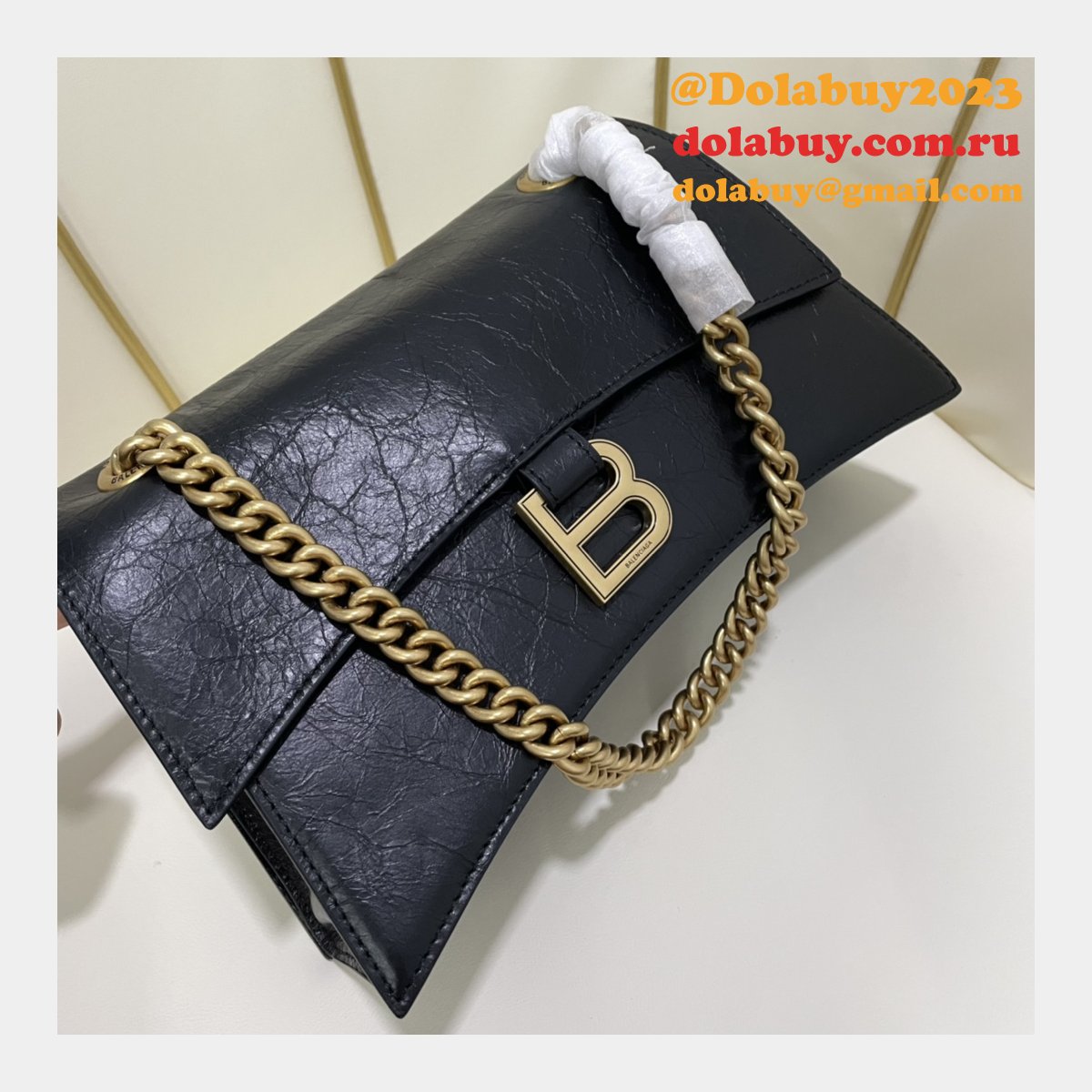 Top Quality BEST BALENCIAGA Crush Chain Small Bag 25CM