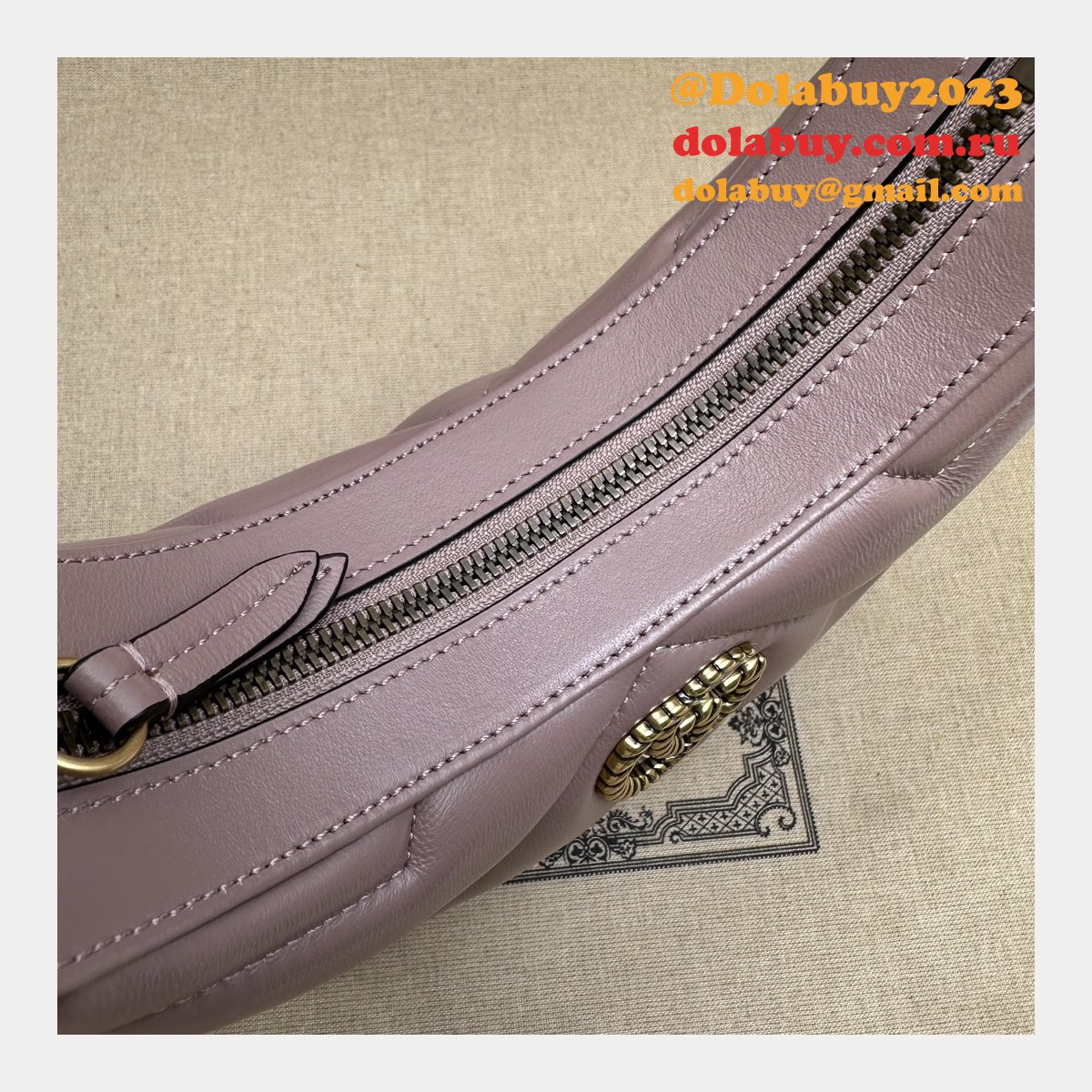 Copy GG Marmont Half-moon-shaped 770983 Perfect Knockoff Bag