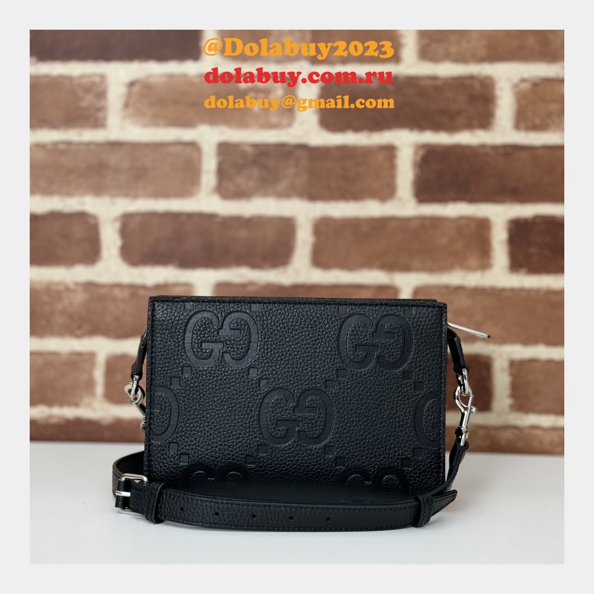 quality G*u*i wholesale 795240 replicas jumbo gg uk black bag