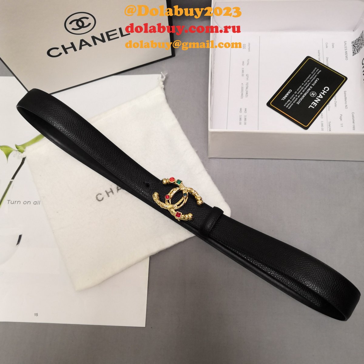 7 Star Replica CC Double C Belt Width 2.5cm 1101