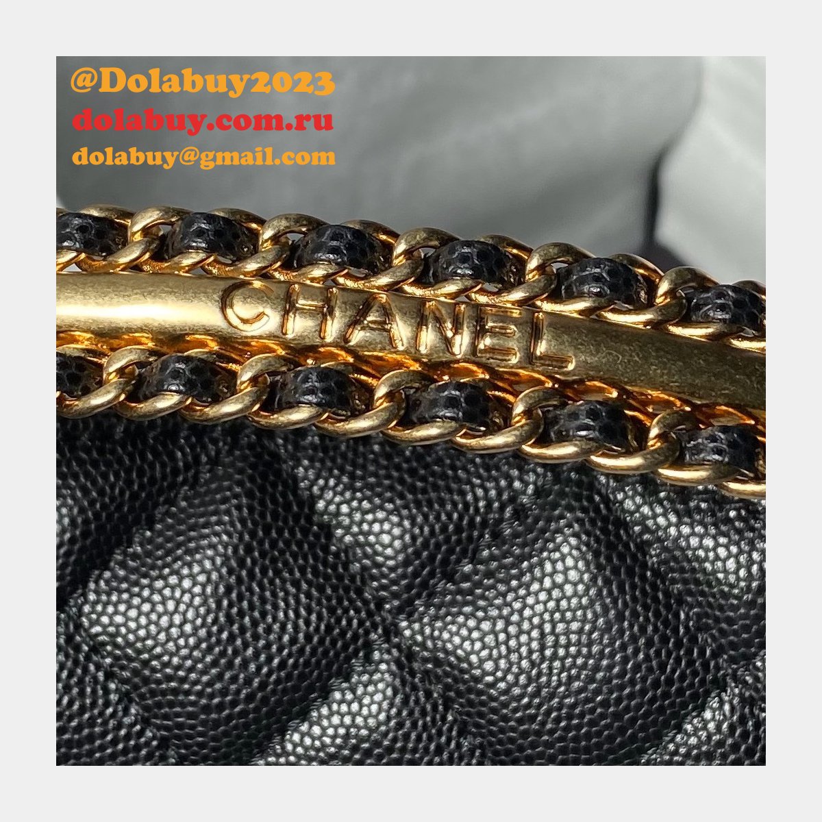 Duplicate Shop Knockoff AP4066 Black/White Shoulder Bags