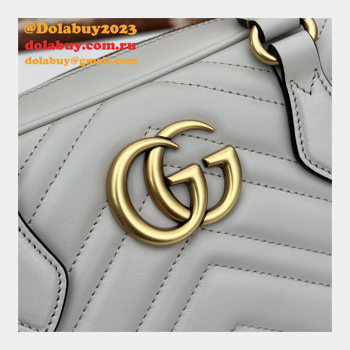 inspired gg marmont G*u*i knockoff top handle 795199 bag