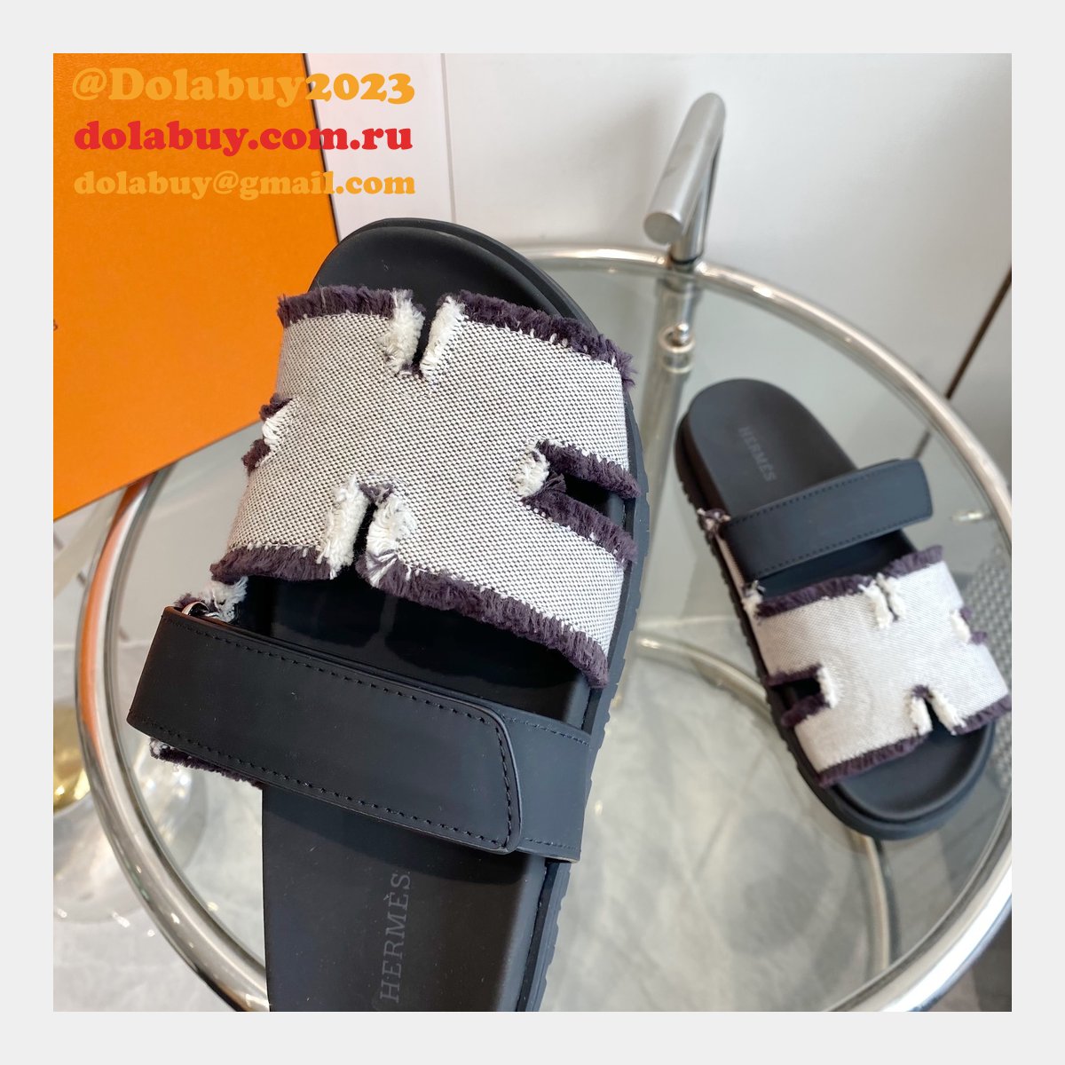 7 Star hermes Chypre couple sandal