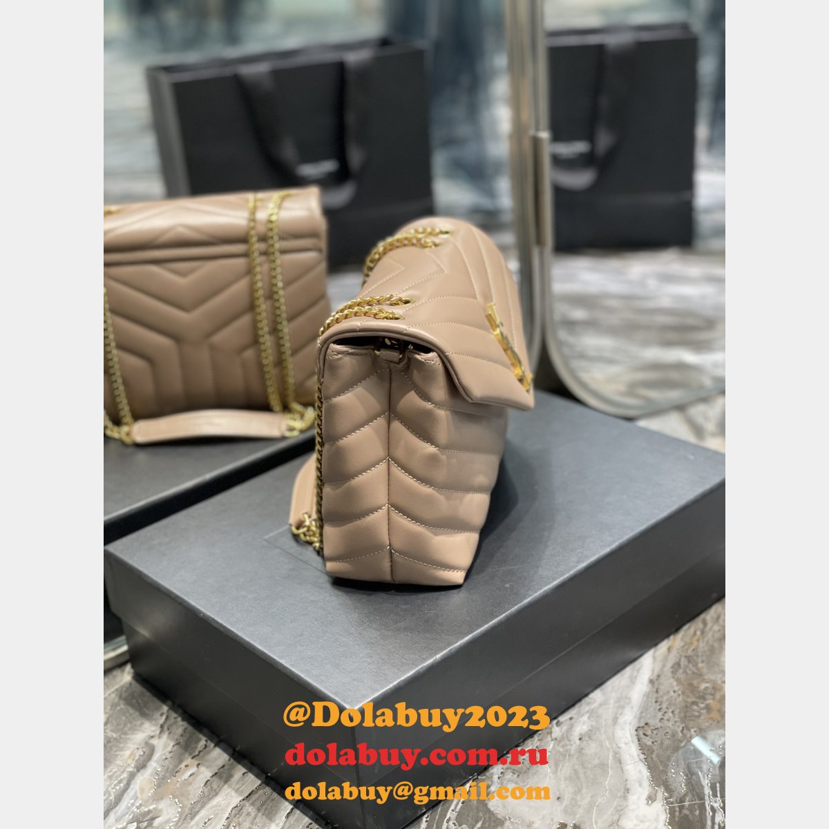 Fashion Perfect YSL LOULOU 494699 SHOULDER BAG 25CM