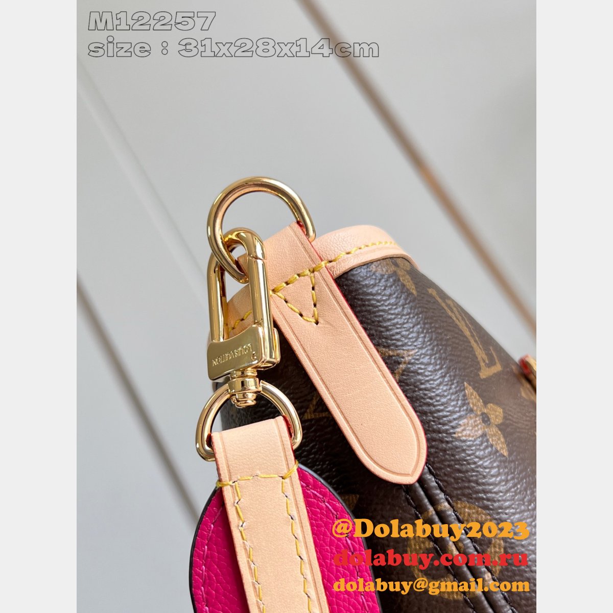 Replica Louis Vuitton Bolsa Neverfull Bandoulière Inside M12257/M12096 Bag