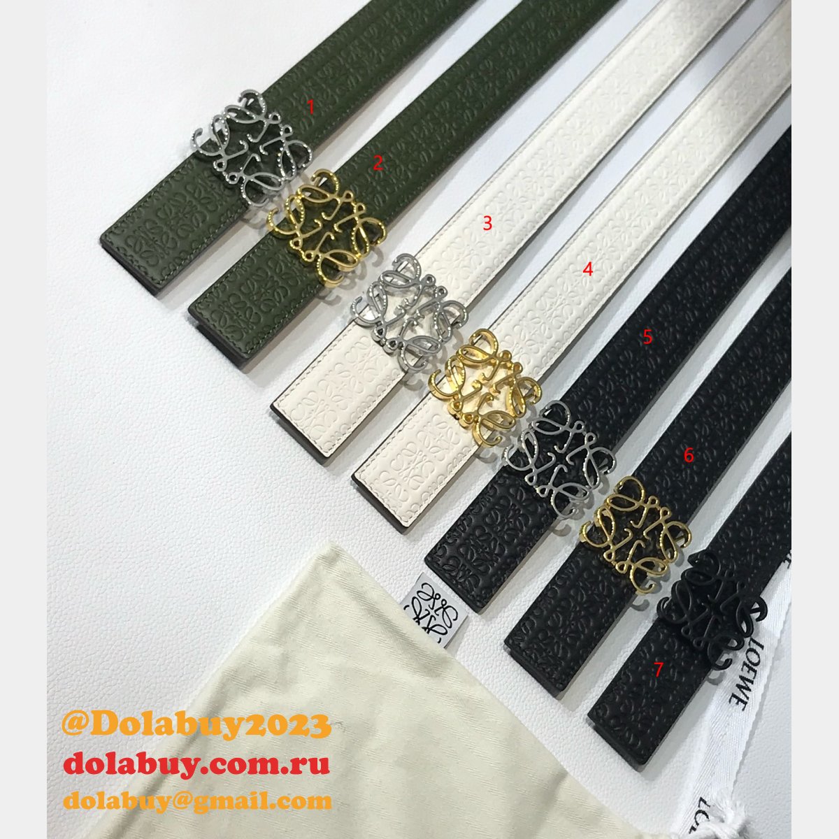 Best High-Quality 3.2CM Width Loewe Replica Belts Buckle