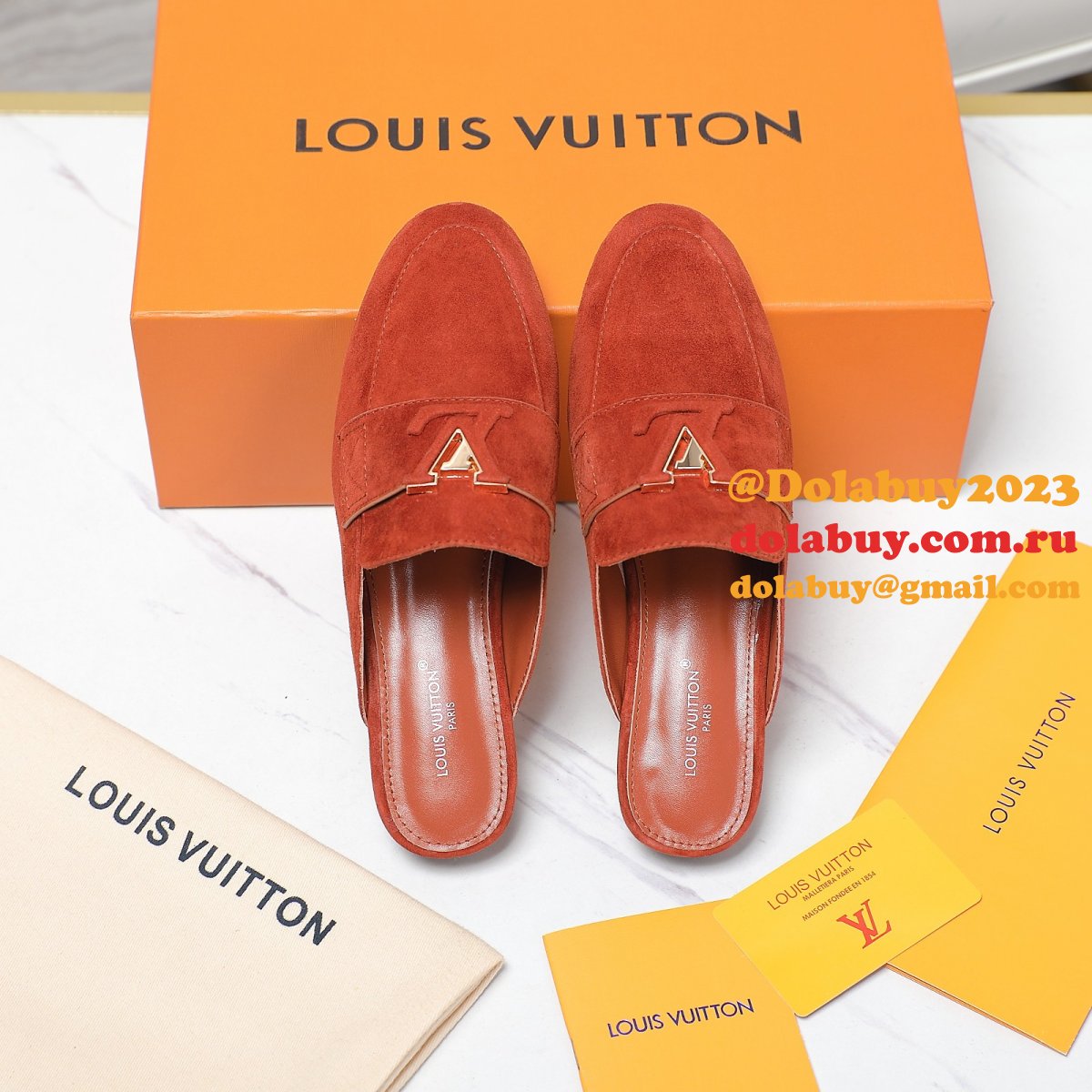 Top Quality LV loafer slippers Best Wholesale shoes