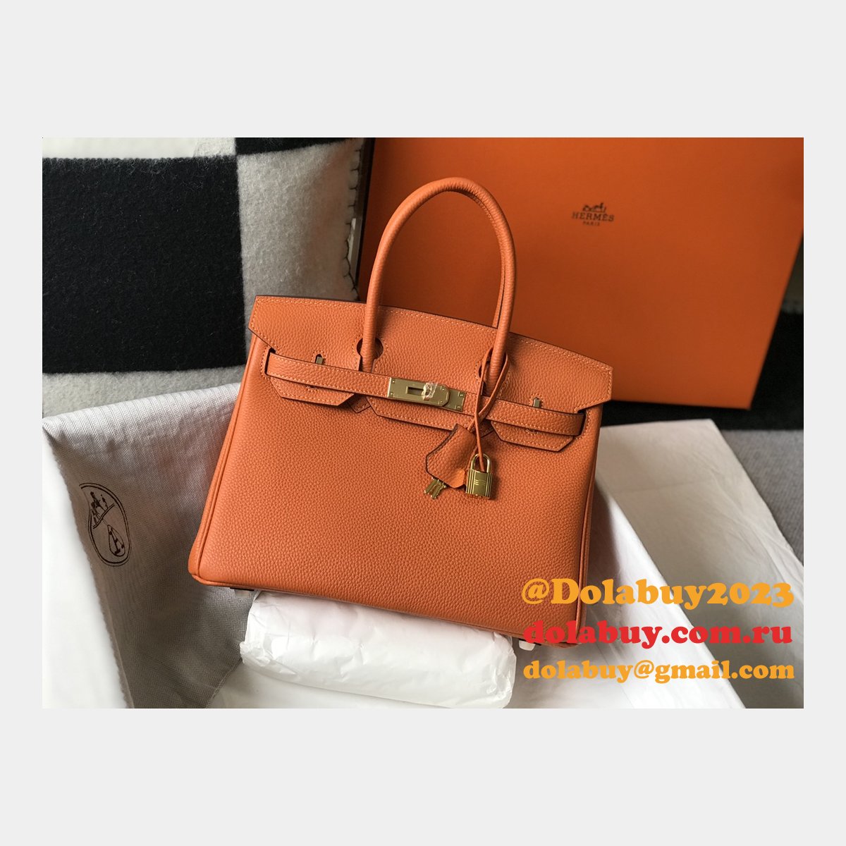 Customize Best Quality Replica Hermes Birkin 30cm 1:1 Handbags on Sale