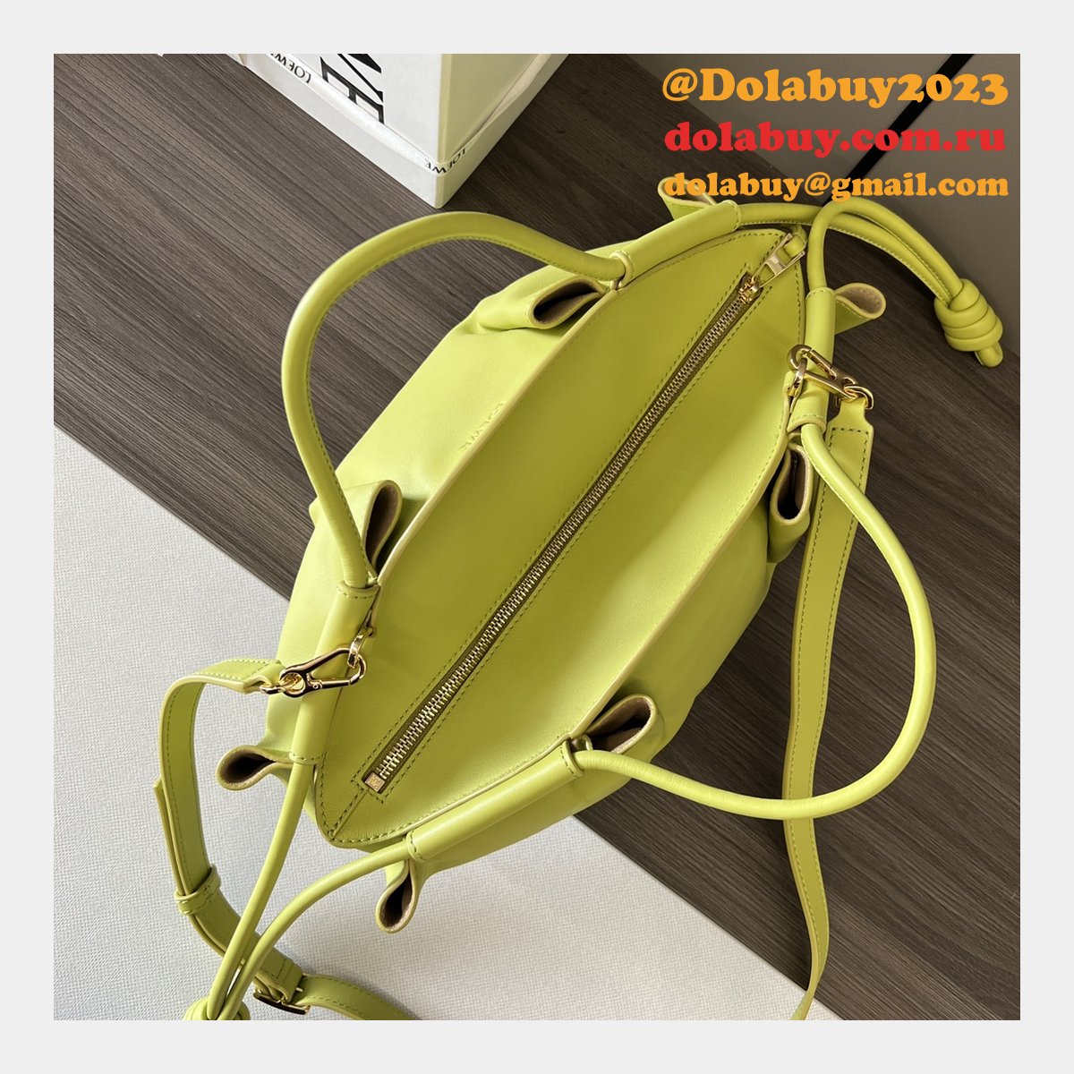 Top Quality Paseo Dumpling Buns small Nappa leather BAG