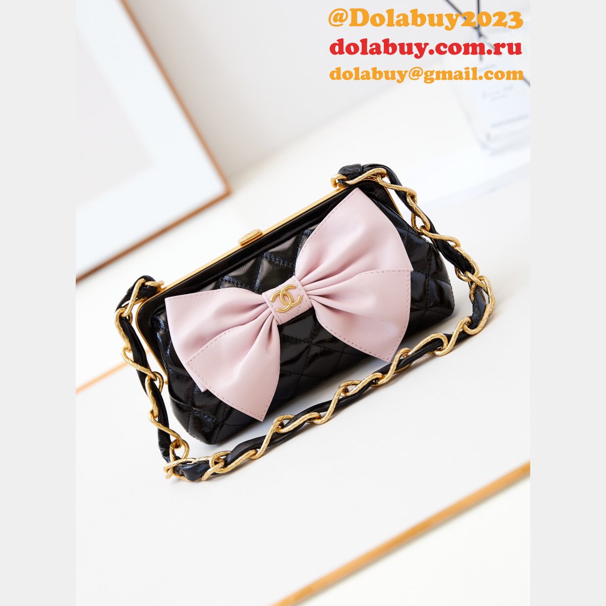 Luxury Designer AP4027 Replica Bow Frog Bag