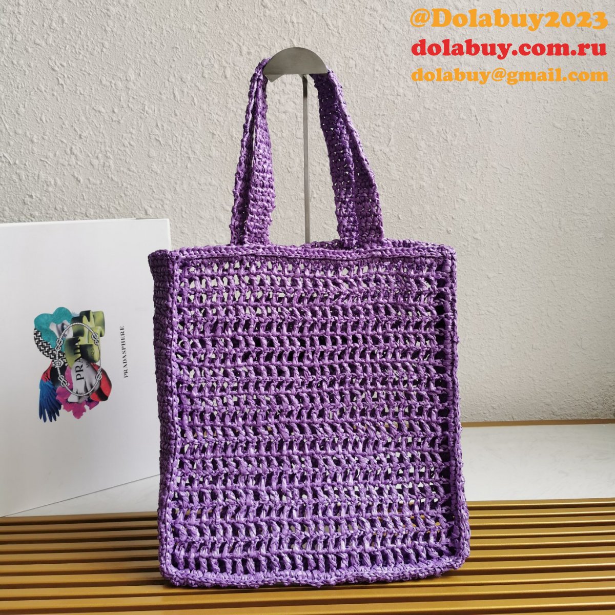 Top Quality PRADA Raffia tote bag Replica