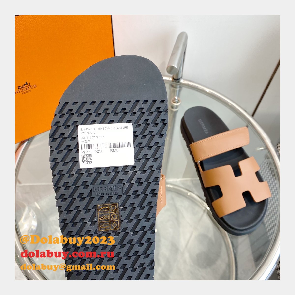 7 Star Hermes Chypre sandal Designer