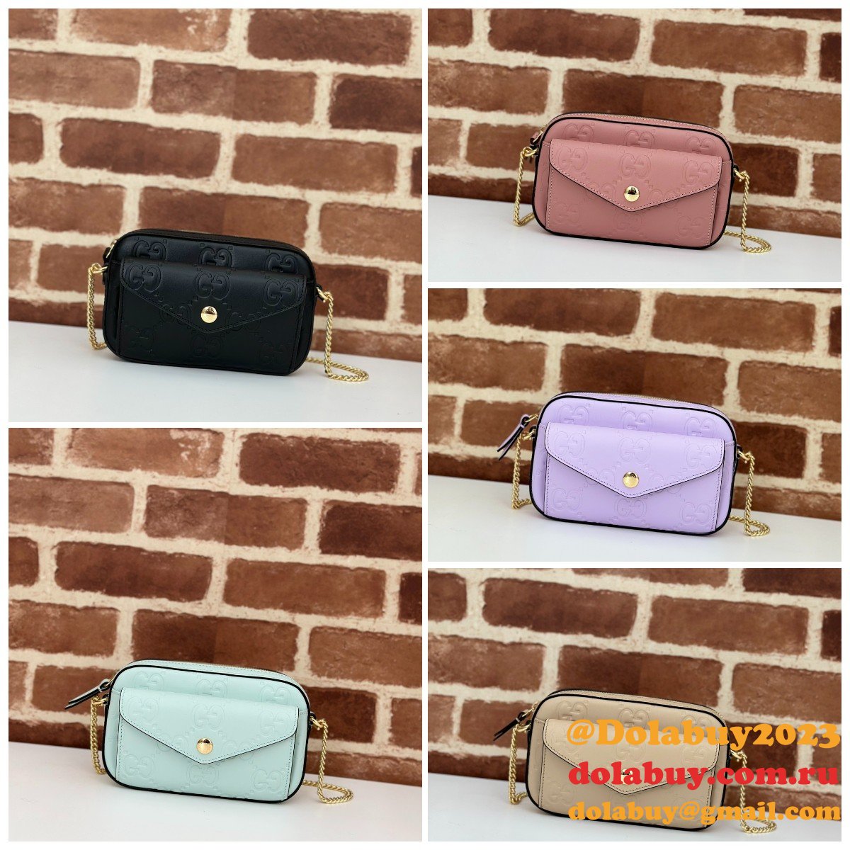 1:1 mirror G*u*i gg super mini shoulder duplicate 781554 bag