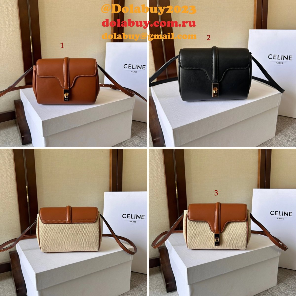 Celine Mini Soft 16 In Textile 101353 Replica Wholesale Bag