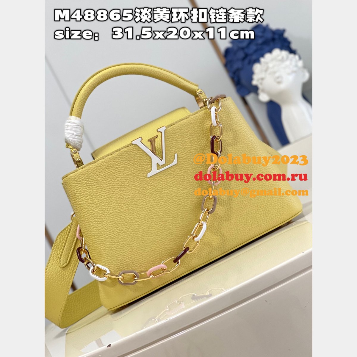 Capucines Louis Vuitton High Quality Fake M48865 Handbag