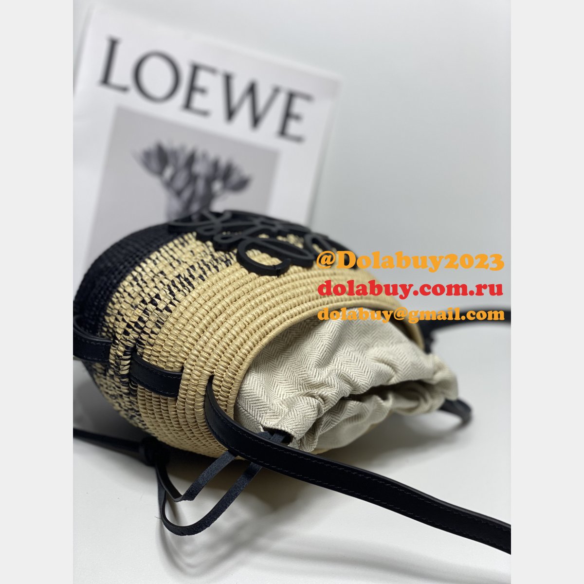 Top Quality LOEWE New hand-woven straw bag