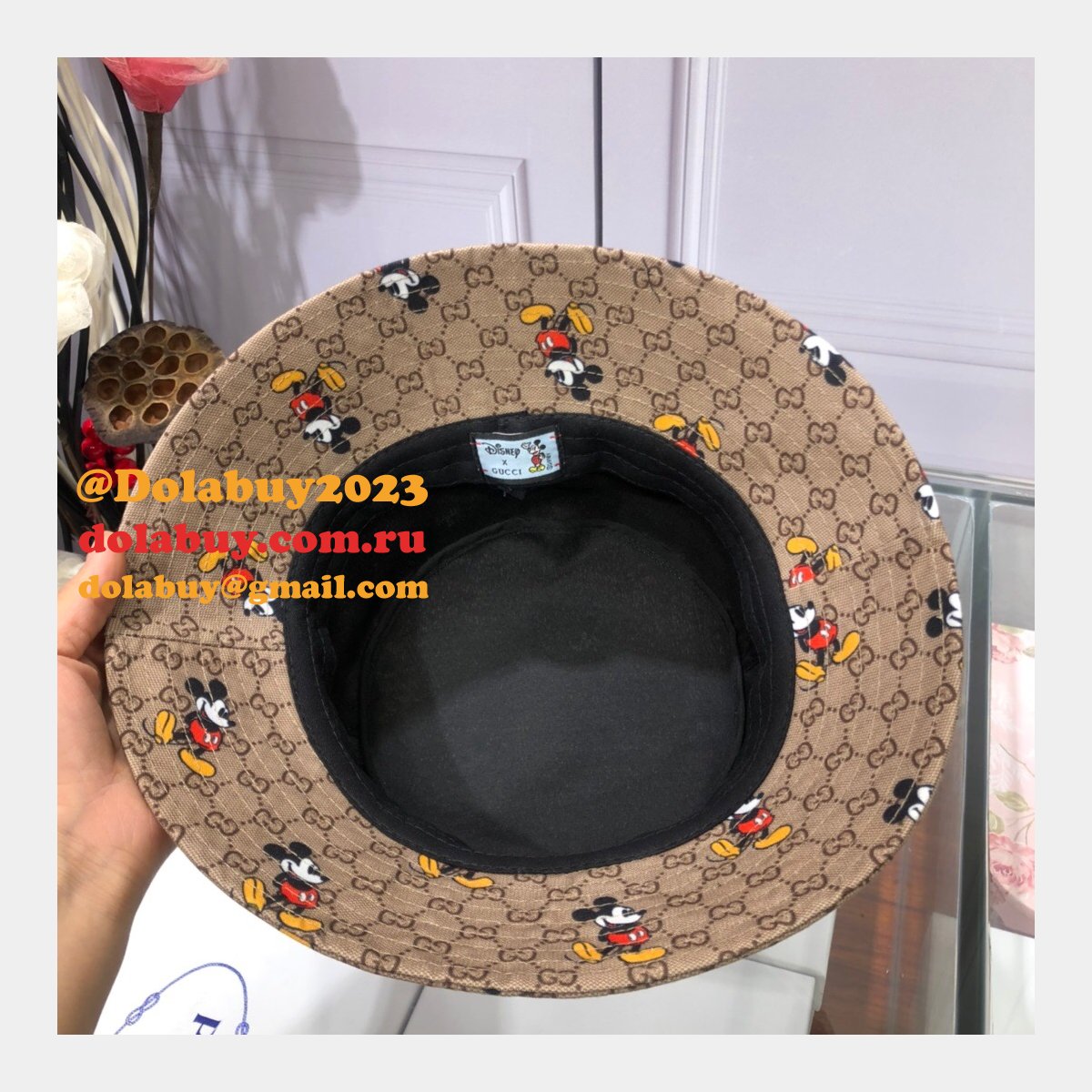 7 star G*u*i mickey fisherman hat