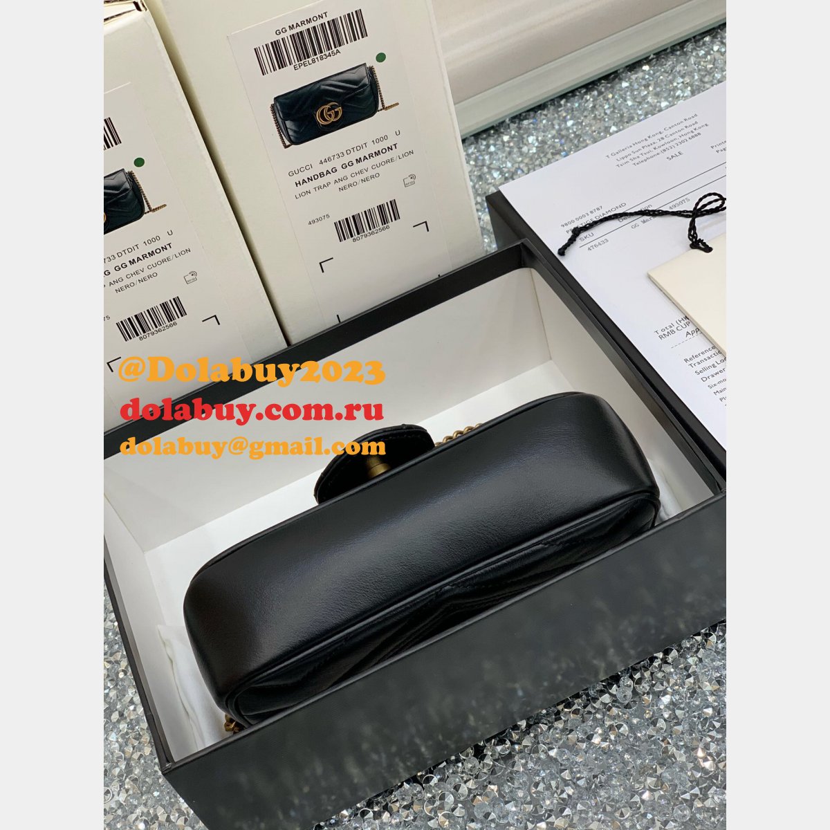 G*u*i wholesale gg marmont mini chain shoulder 476433 bag