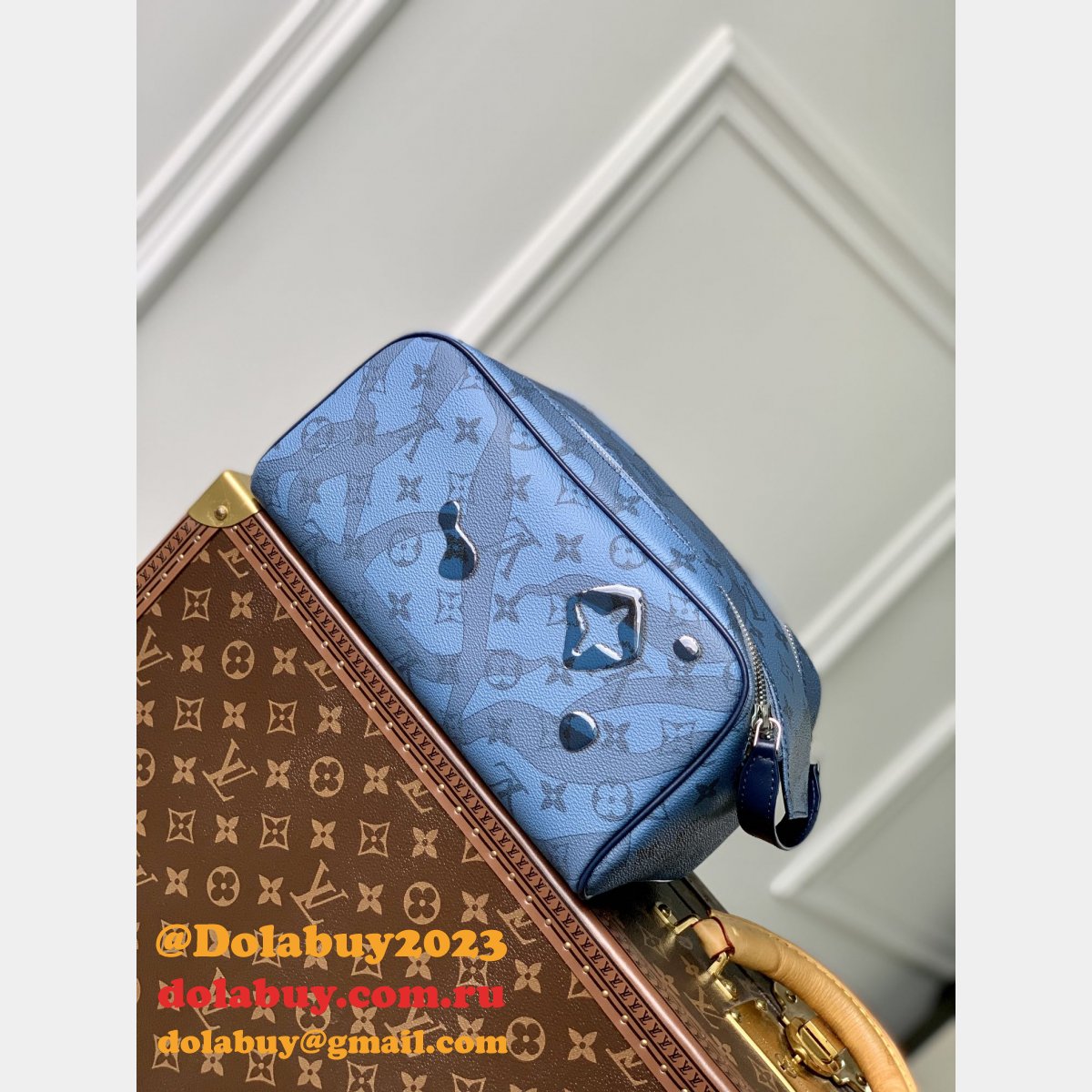Dopp Kit Monogram 7 Star Replica M82337 Louis Vuitton Travel Bag