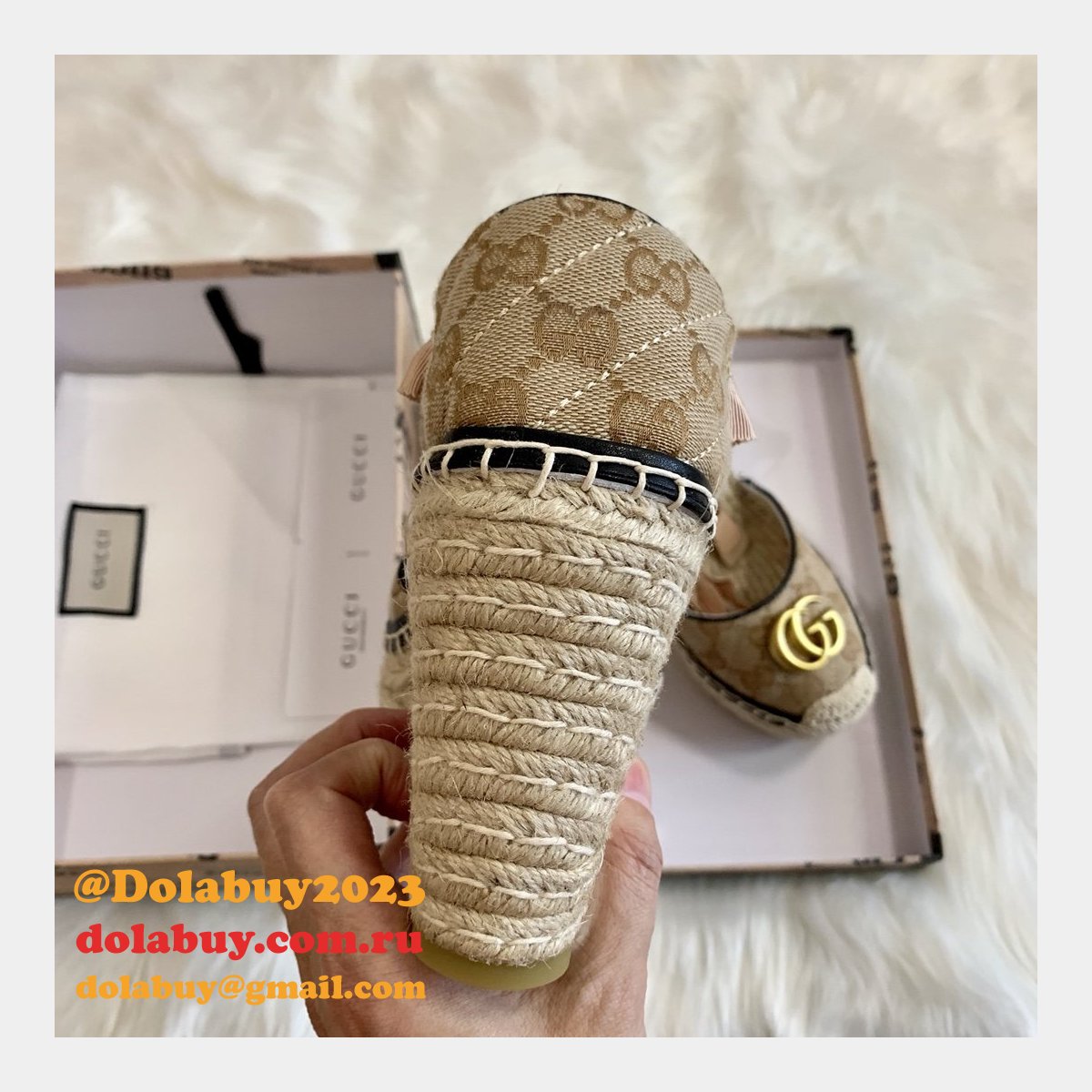 cheap G*u*i wedge sandals