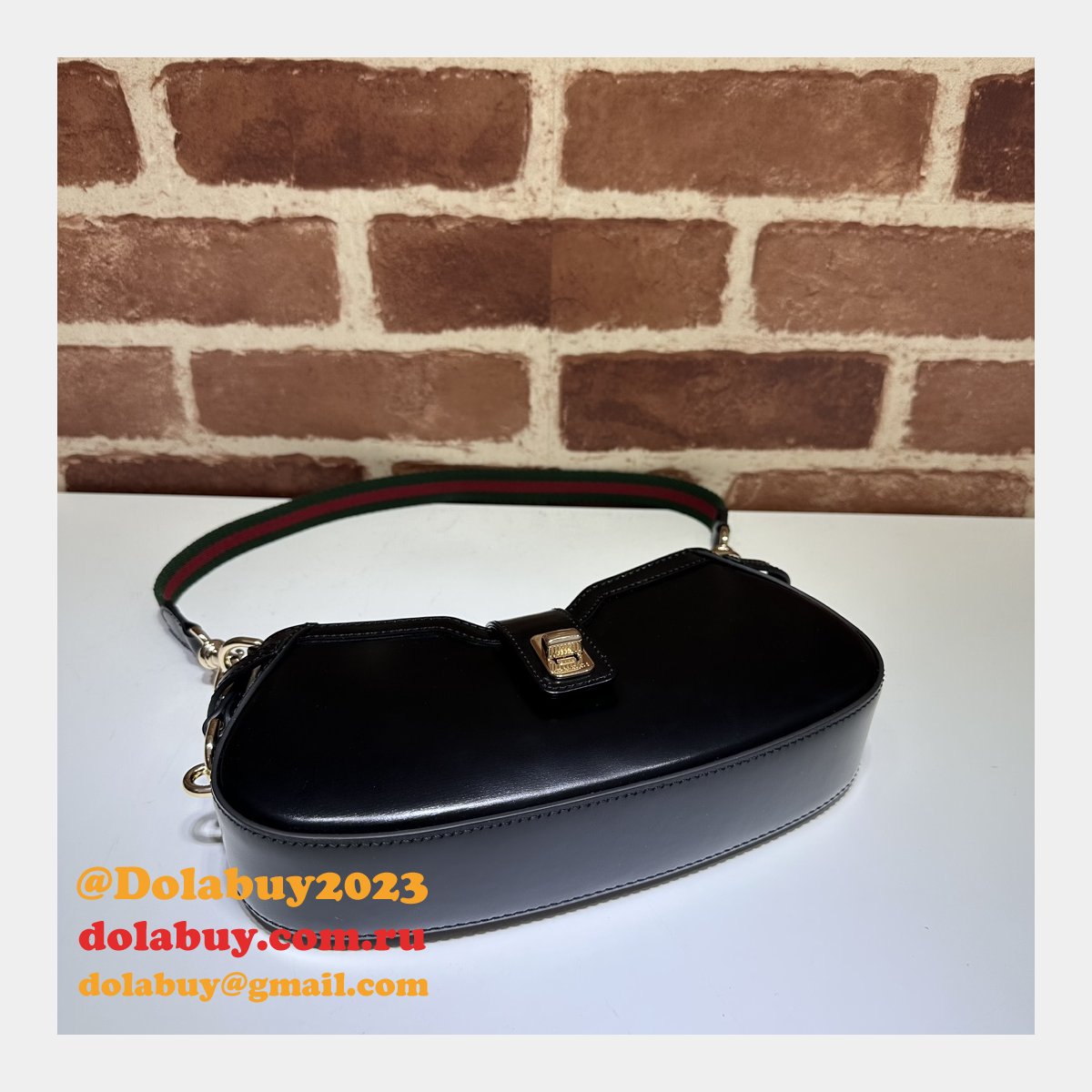 rosso ancora replica G*u*i moon side mini shoulder 786015 bag