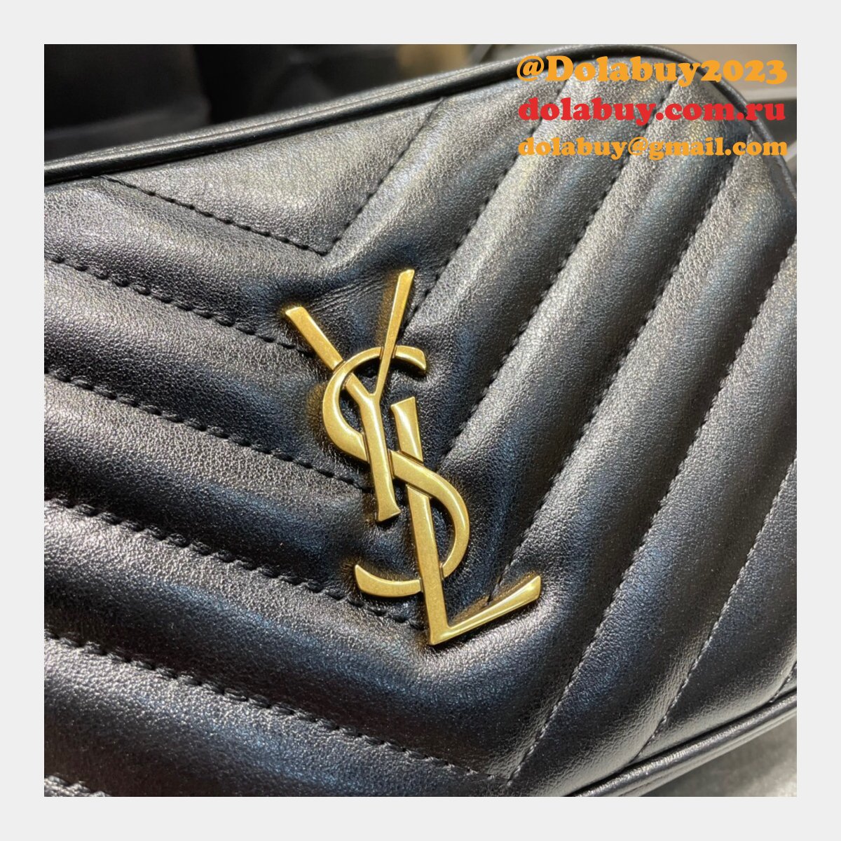 Replica Saint Laurent Lou Matelassé Leather Belt Bag