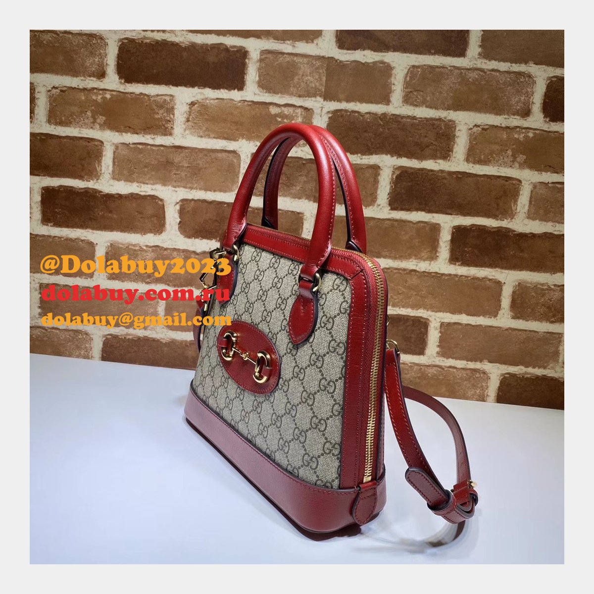 designer G*u*i replica 1955 horsebit small top handle 621220 bag