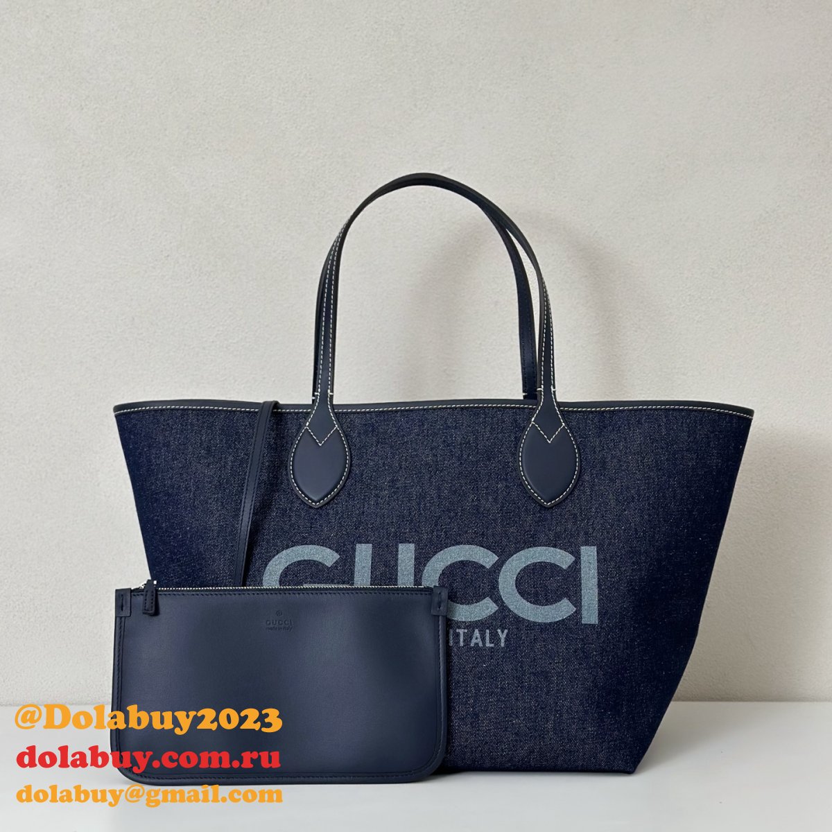 Gucci Totissima Shoulder Tote GG Denim 820481 UK Bag