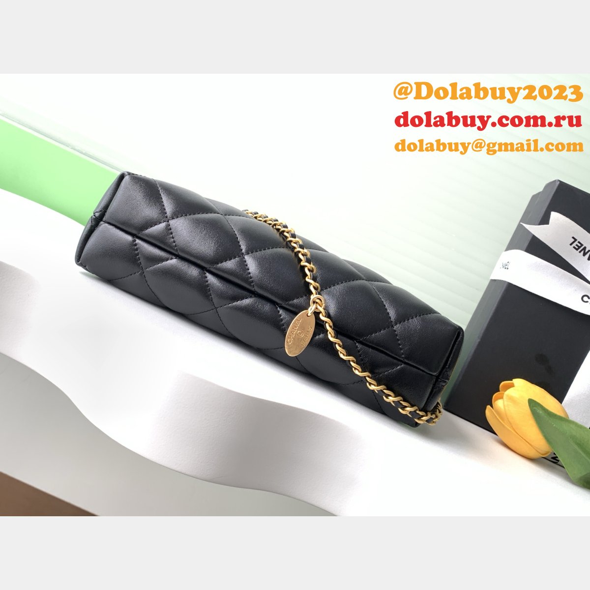 Copy Looking For Hobo 1:1 Mirror AS5528 Black/White Handbag