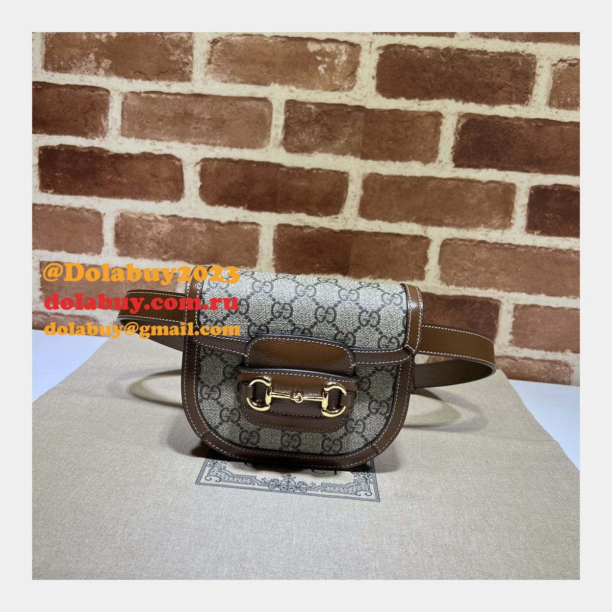 G*u*i duplicate horsebit 1955 rounded belt 760198 high quality bag