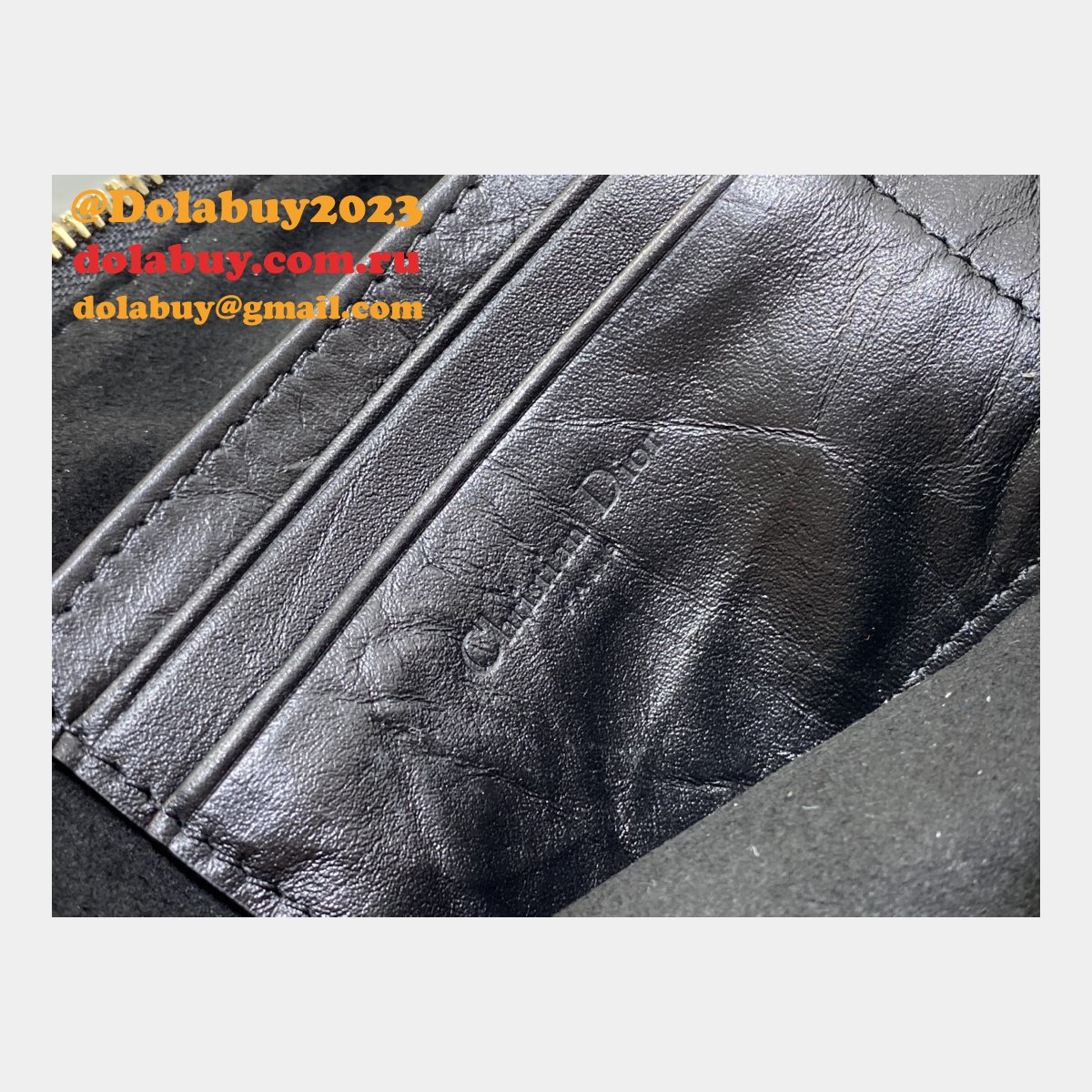 Christian Dior Perfect Fake 3106 Diorstar Hobo Chain Black Macrocannage Crinkled