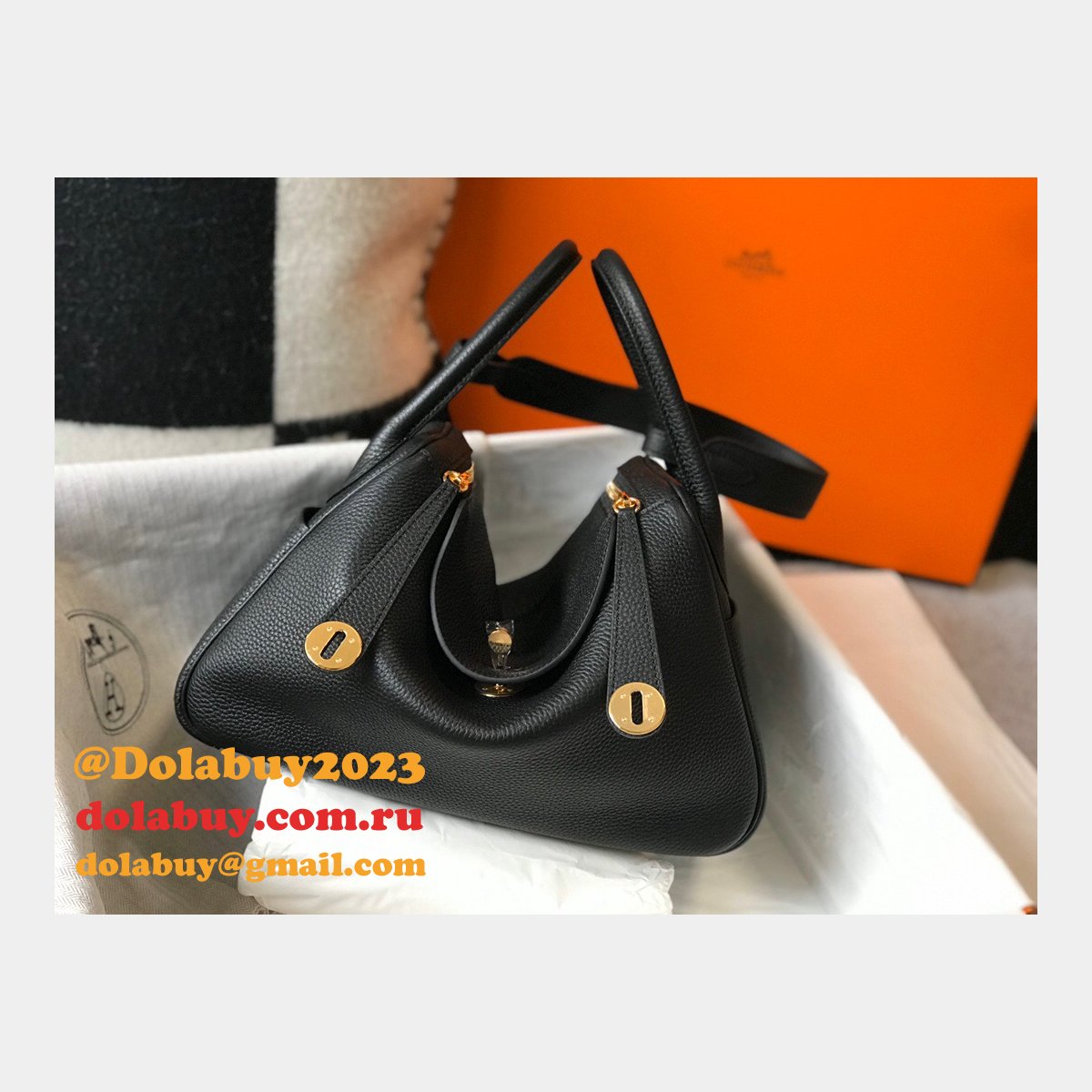 Replica Hermes Lindy 26cm Black Bags Sale Outlet Online